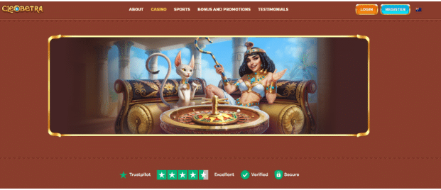 Cleobetra landing page